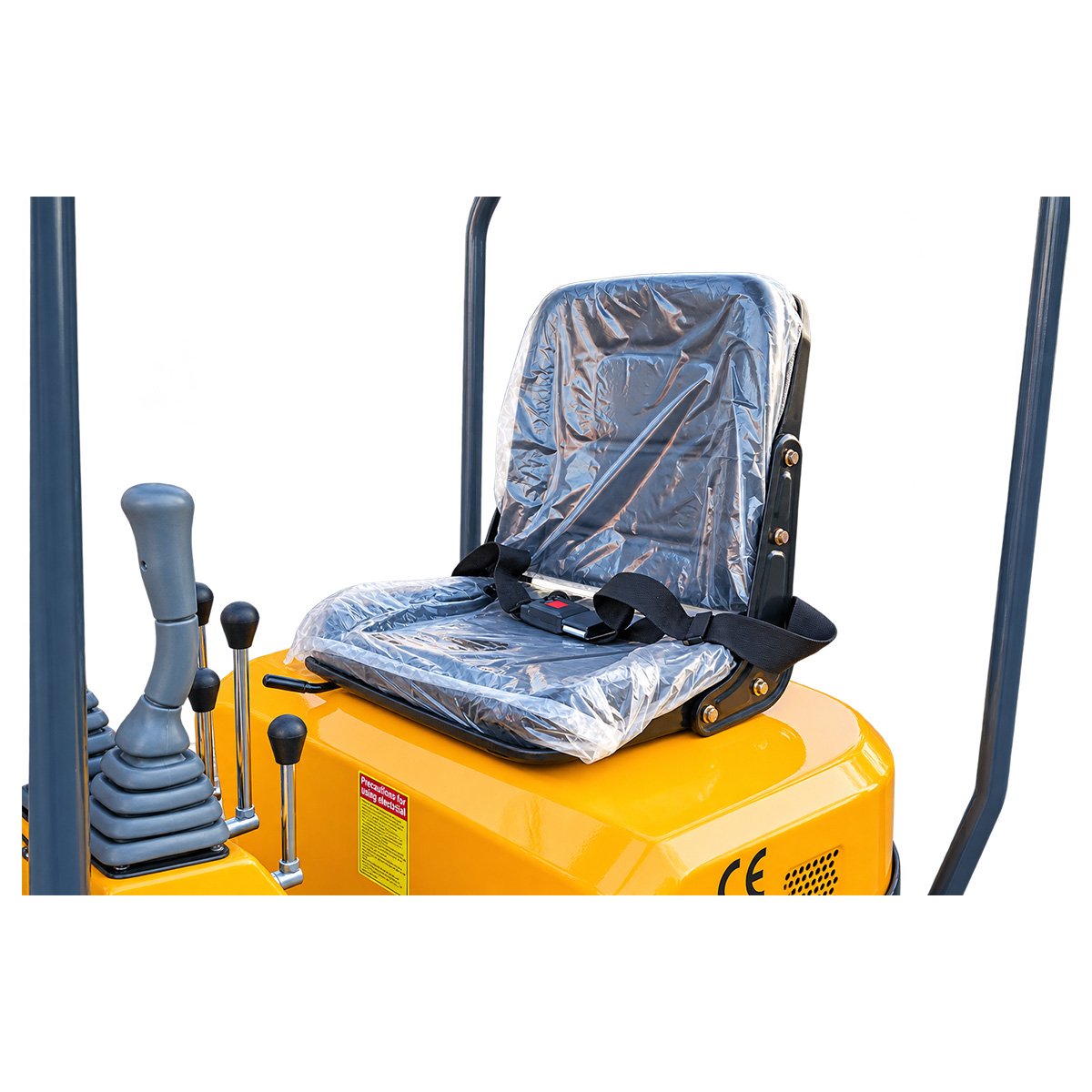 Mini excavator 1T pe senile cu semicabina, motor diesel 9.5CP, adancime sapare 1745mm, 3 cupe incluse 170/360/780mm THOR – imagine 7