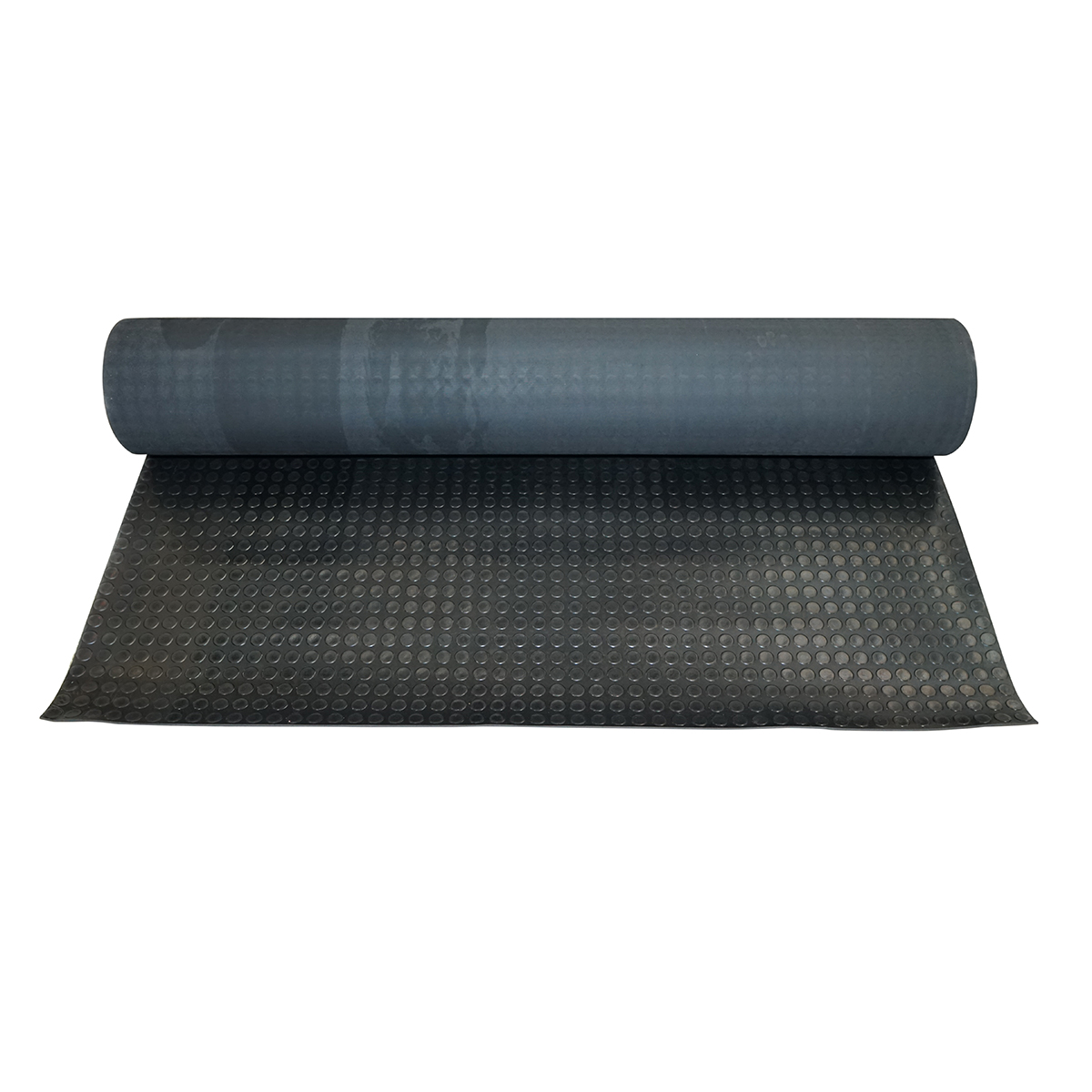 Covor cauciuc SBR+NR fara insertie textila si cu striatie 4x1200x10000mm L=10m; l=1,2m; G=4mm