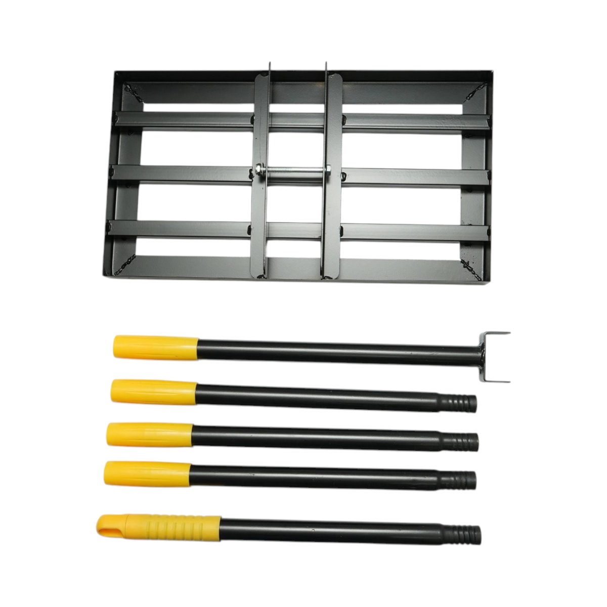 Grebla nivelare gazon metalica 45x25cm, maner extensibil 192cm Breckner Germany – imagine 4