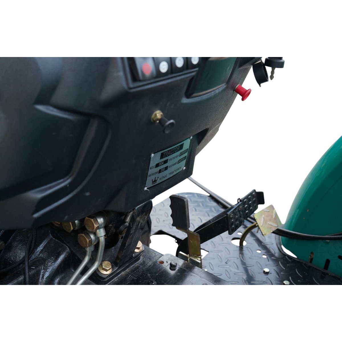 Tractor 60CP 4x4 cu semicabina, incarcator frontal hidraulic, cupa 1400mm KONIG 604 – imagine 13