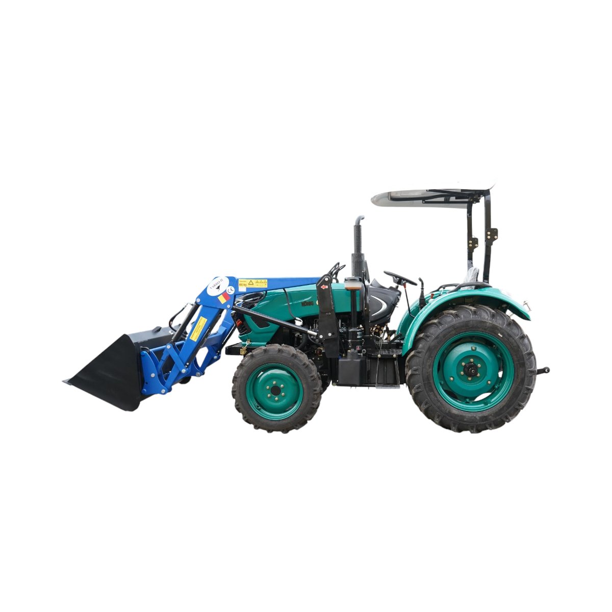 Tractor 60CP 4x4 cu semicabina, incarcator frontal hidraulic, cupa 1400mm KONIG 604 – imagine 3