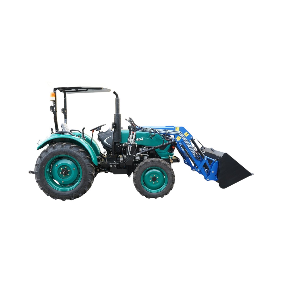 Tractor 60CP 4x4 cu semicabina, incarcator frontal hidraulic, cupa 1400mm KONIG 604 – imagine 5