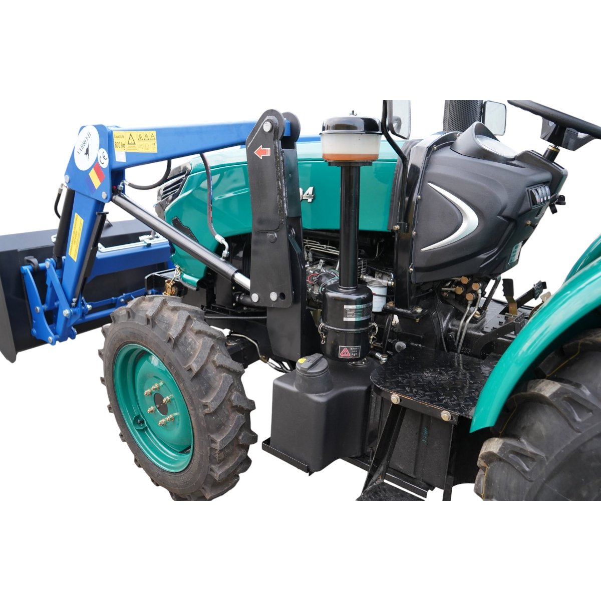 Tractor 60CP 4x4 cu semicabina, incarcator frontal hidraulic, cupa 1400mm KONIG 604 – imagine 7