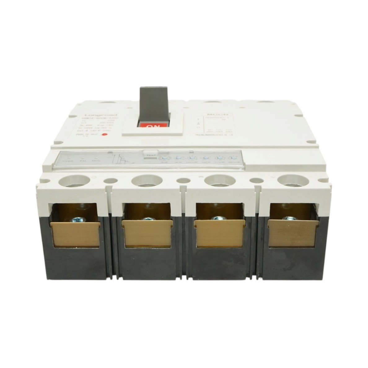 Intrerupator automat de putere MCCB 4P 400V AC, 630A, 65kA, reglabil 630-830A SRM1E-800M/4300 Longroad – imagine 2