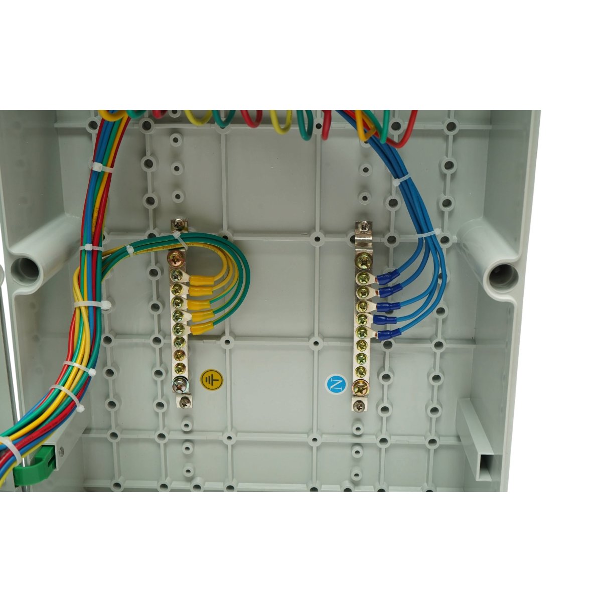 Tablou electric grup prize organizare santier 2x415V/32A, 3x250V/16A, 12 module 540x360x180mm IP67 Breckner Germany – imagine 10