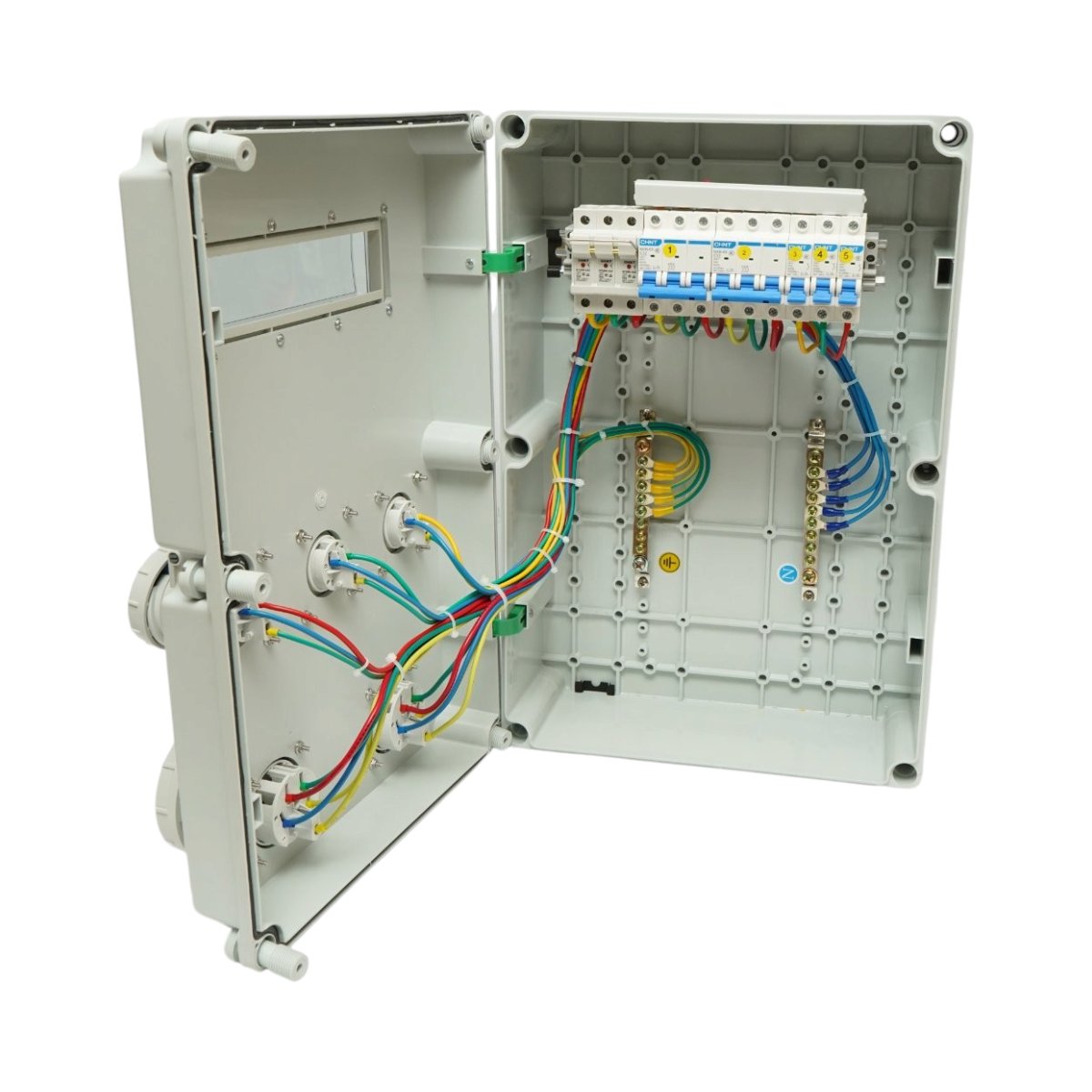 Tablou electric grup prize organizare santier 2x415V/32A, 3x250V/16A, 12 module 540x360x180mm IP67 Breckner Germany – imagine 2