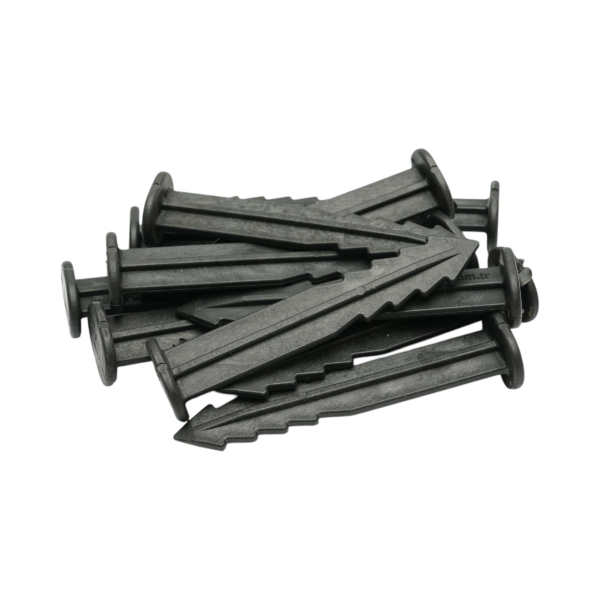 Set 50 cuie tarusi plastic negri 150mm tip harpon pentru fixare folie protectie Breckner Germany – imagine 6
