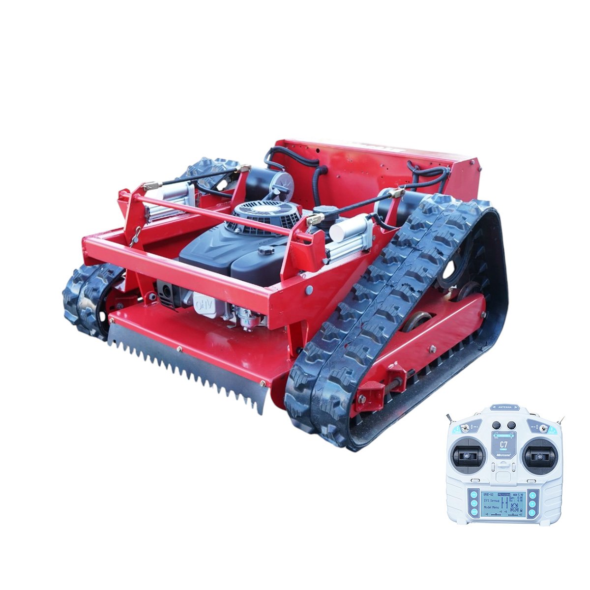 Robot de tuns iarba pe senile cu telecomanda, motor Loncin 9CP, 224cc, latime de taiere 550mm THOR