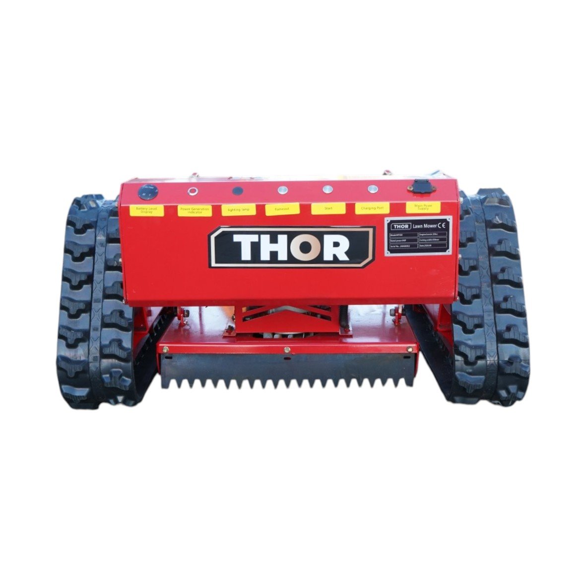 Robot de tuns iarba pe senile cu telecomanda, motor Loncin 9CP, 224cc, latime de taiere 550mm THOR – imagine 5