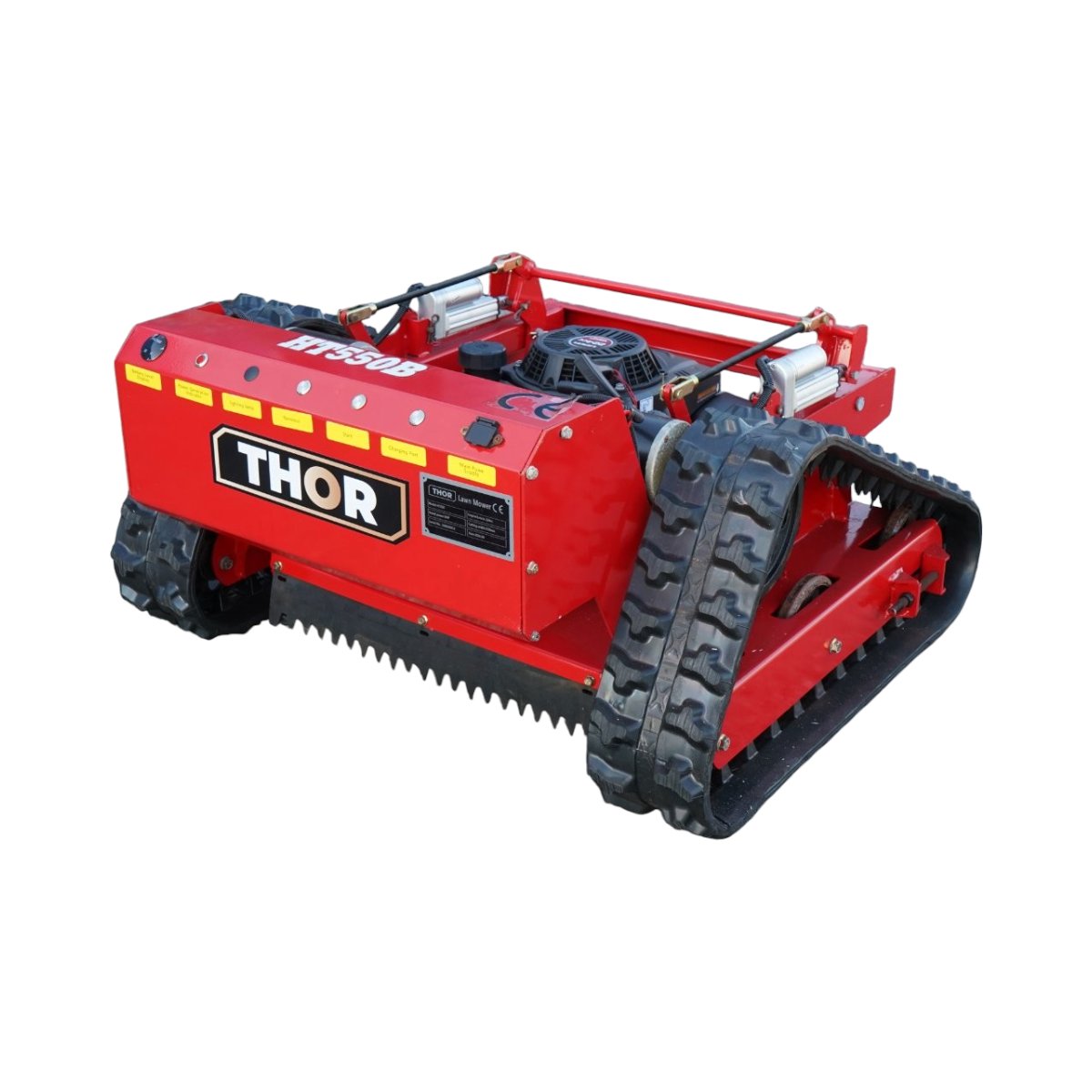 Robot de tuns iarba pe senile cu telecomanda, motor Loncin 9CP, 224cc, latime de taiere 550mm THOR – imagine 7