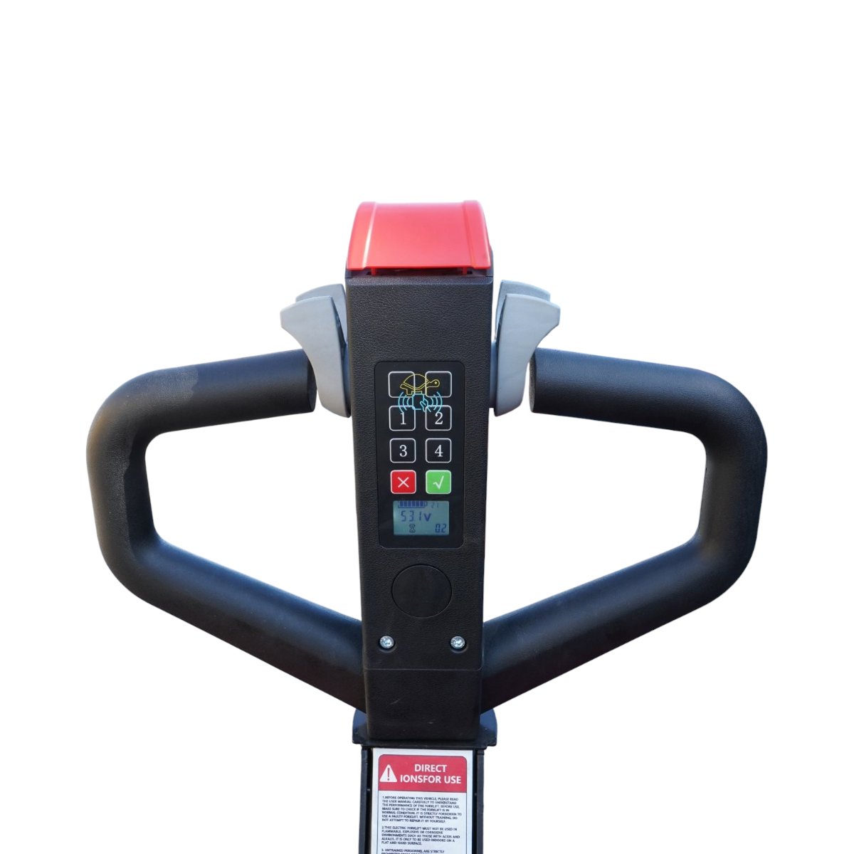 Transpalet electric 2T, 1.5kW, baterie 48V, 40Ah, platforma operator, inaltime ridicare 200mm – imagine 7