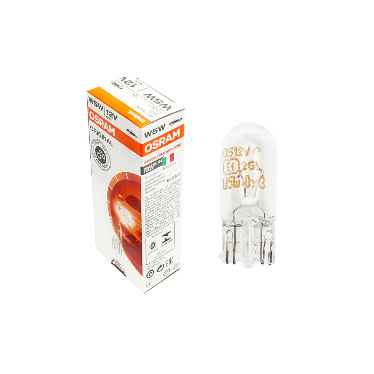 Bec 5W/12V W2.1x9.5D fara soclu Osram