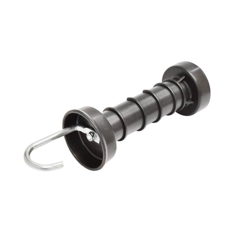 Maner poarta negru cu carlig si arc gard electric Breckner Germany