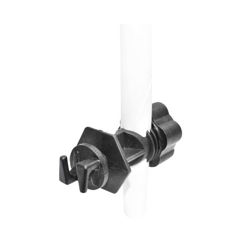 Izolator prindere cu filet negru pentru stalp metalic gard electric Breckner Germany – imagine 3