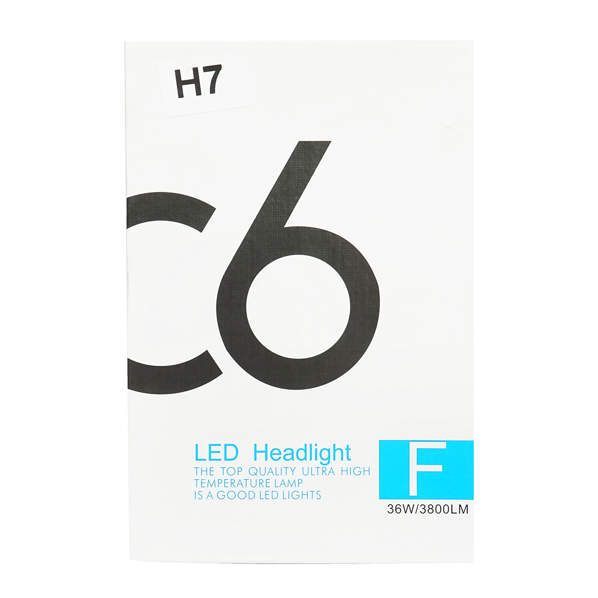 Set 2 becuri LED H7 36W/3800LM C6-H7, 12V, 6500K – imagine 6