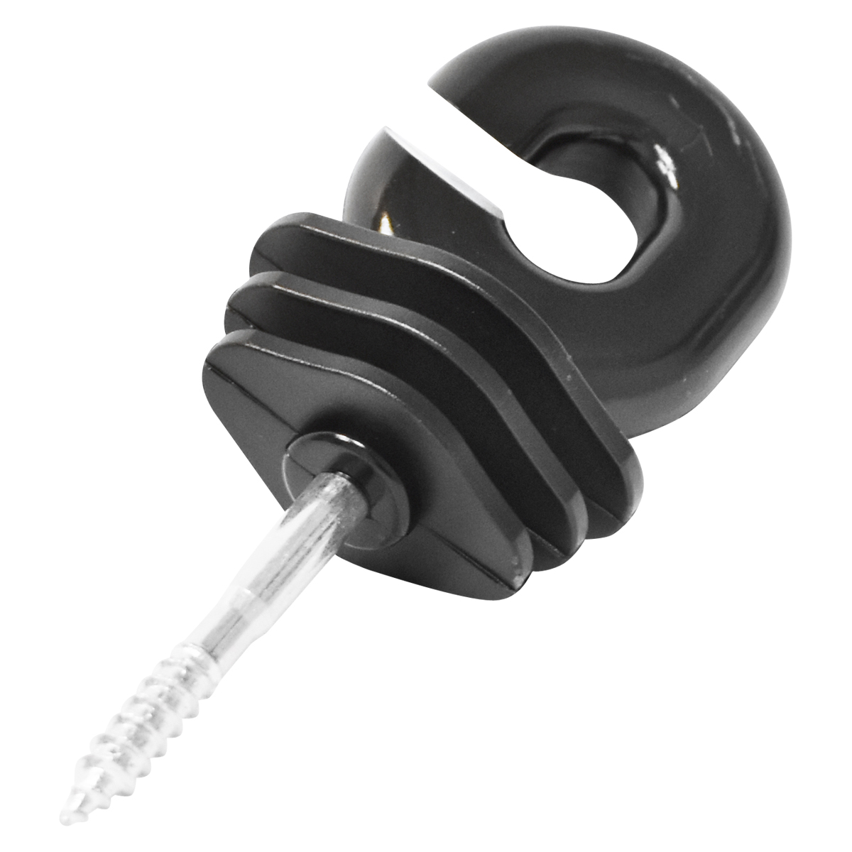 Izolator inelar negru 5.9mm 111x40mm gard electric Breckner Germany – imagine 3