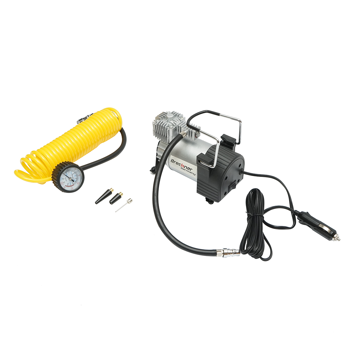 Compresor aer umflat roti 12V 150PSI la priza bricheta auto Breckner Germany