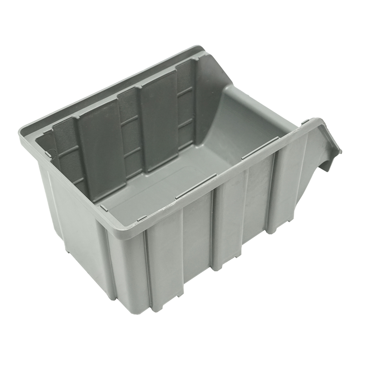 Cutie plastic depozitare 130x215x120mm gri – imagine 2