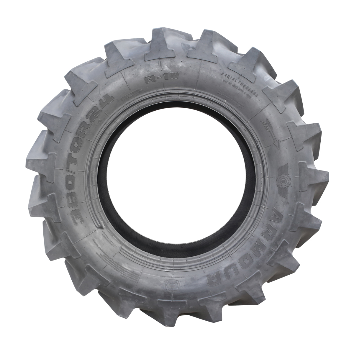 Anvelopa agricola radial tubeless 380/70R24 13.6R24 cu crampon, profil V R-1W 125A8/125B TL – imagine 3