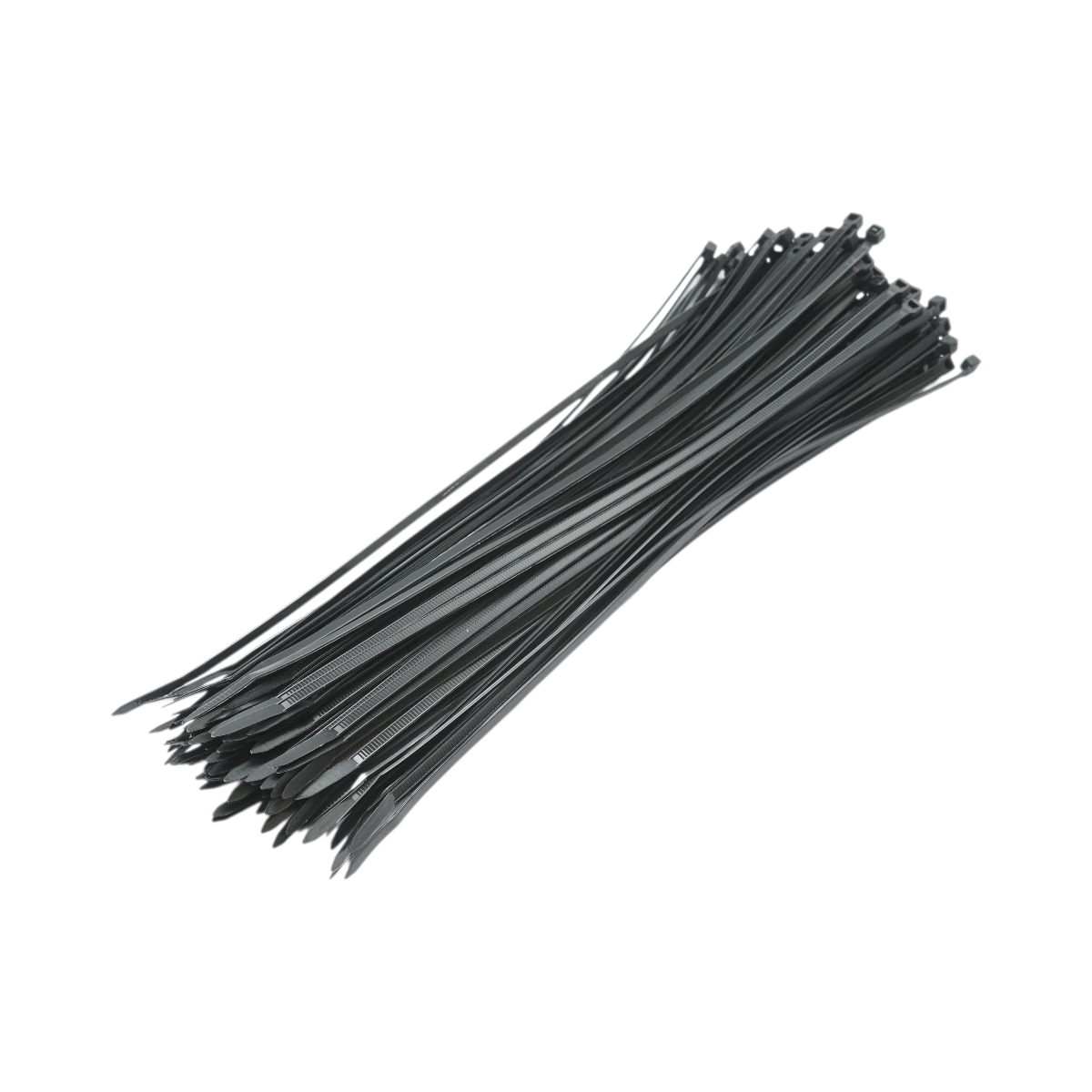 Faseta colier plastic negru 3.5x300mm 100 buc/set Longroad