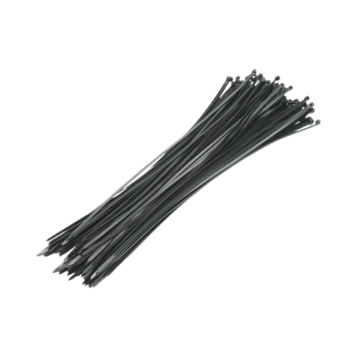 Faseta colier plastic negru 3.5x370mm 100 buc/set Longroad