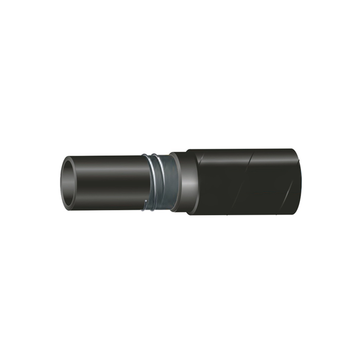 Rola furtun presiune hidraulic 25m cu dubla insertie textila DN38 (int. FI38/ext. FI55) SAE 100 R4 1-1/2 – imagine 2