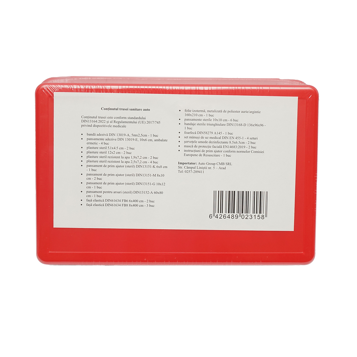 Trusa sanitara auto de prim ajutor (Data expirarii produselor sterile 13 iulie 2031) – imagine 2