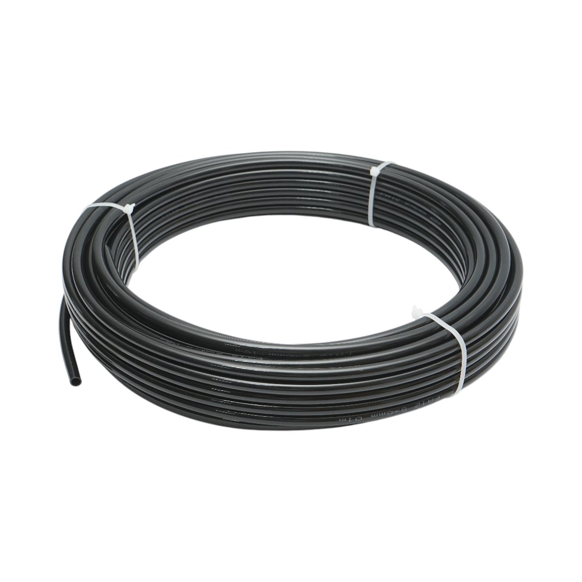 Tub aer poliamida negru 8x6mm 25m/rola