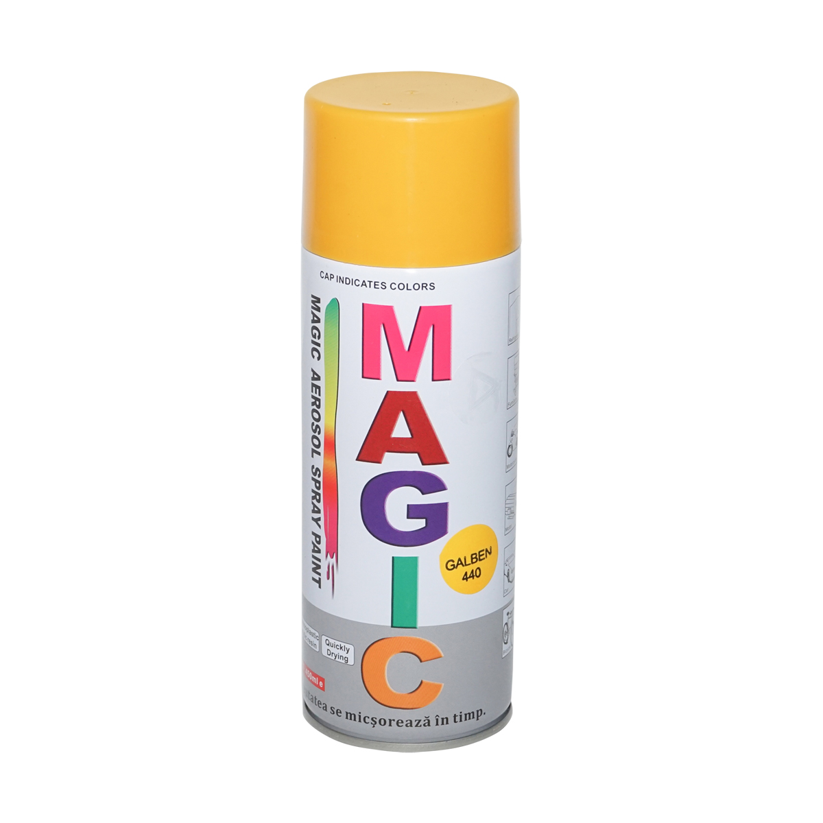 Spray vopsea Magic galben taxi 440 450 ml Spray vopsea Magic galben taxi 440 450 ml