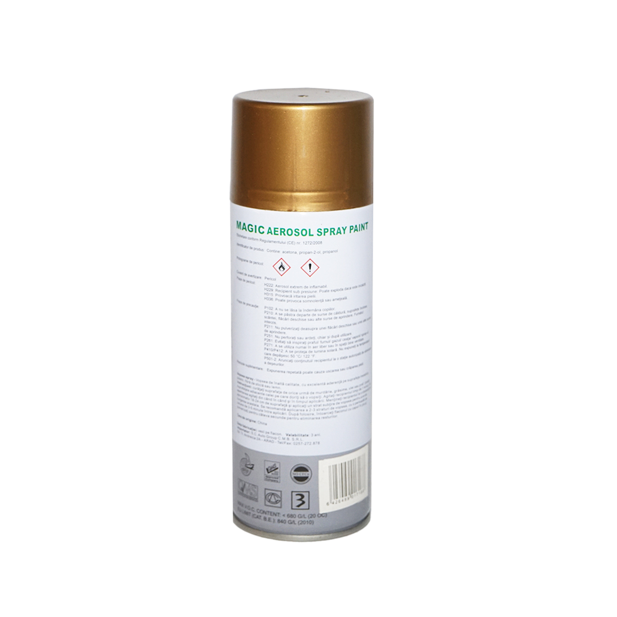 Spray vopsea Magic auriu metalizat 027 450 ml – imagine 3