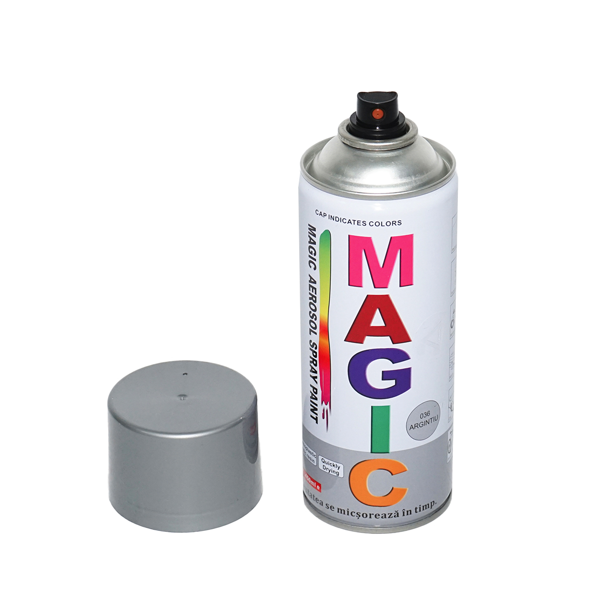 Spray vopsea Magic argintiu 036 450 ml – imagine 2