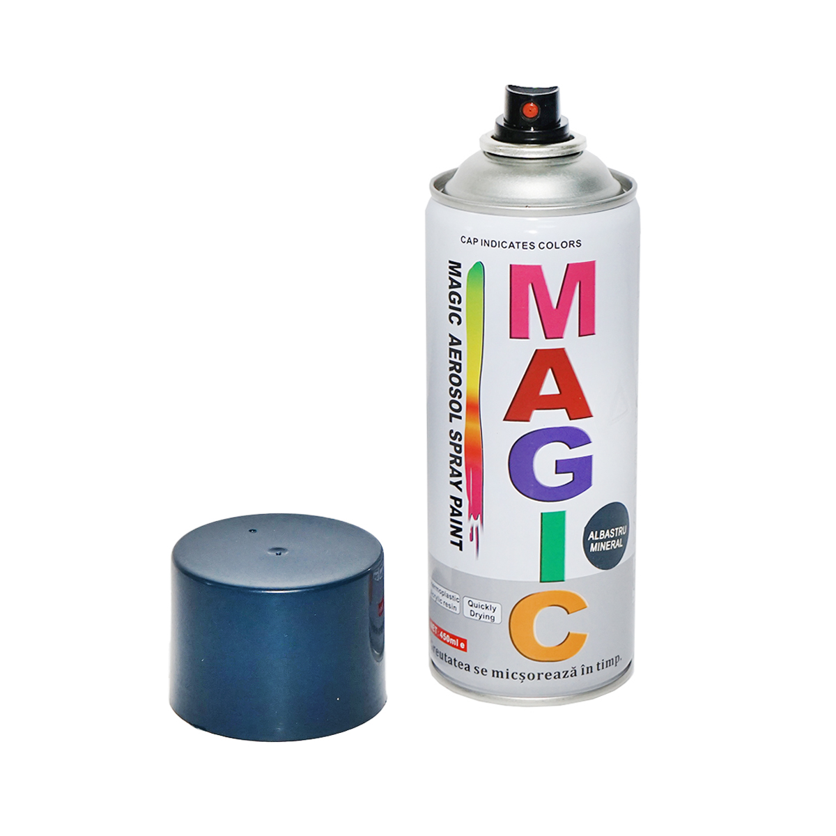 Spray vopsea Magic albastru mineral RNF 450 ml – imagine 2