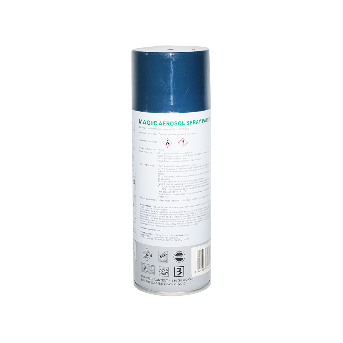 Spray vopsea Magic albastru mineral RNF 450 ml – imagine 3