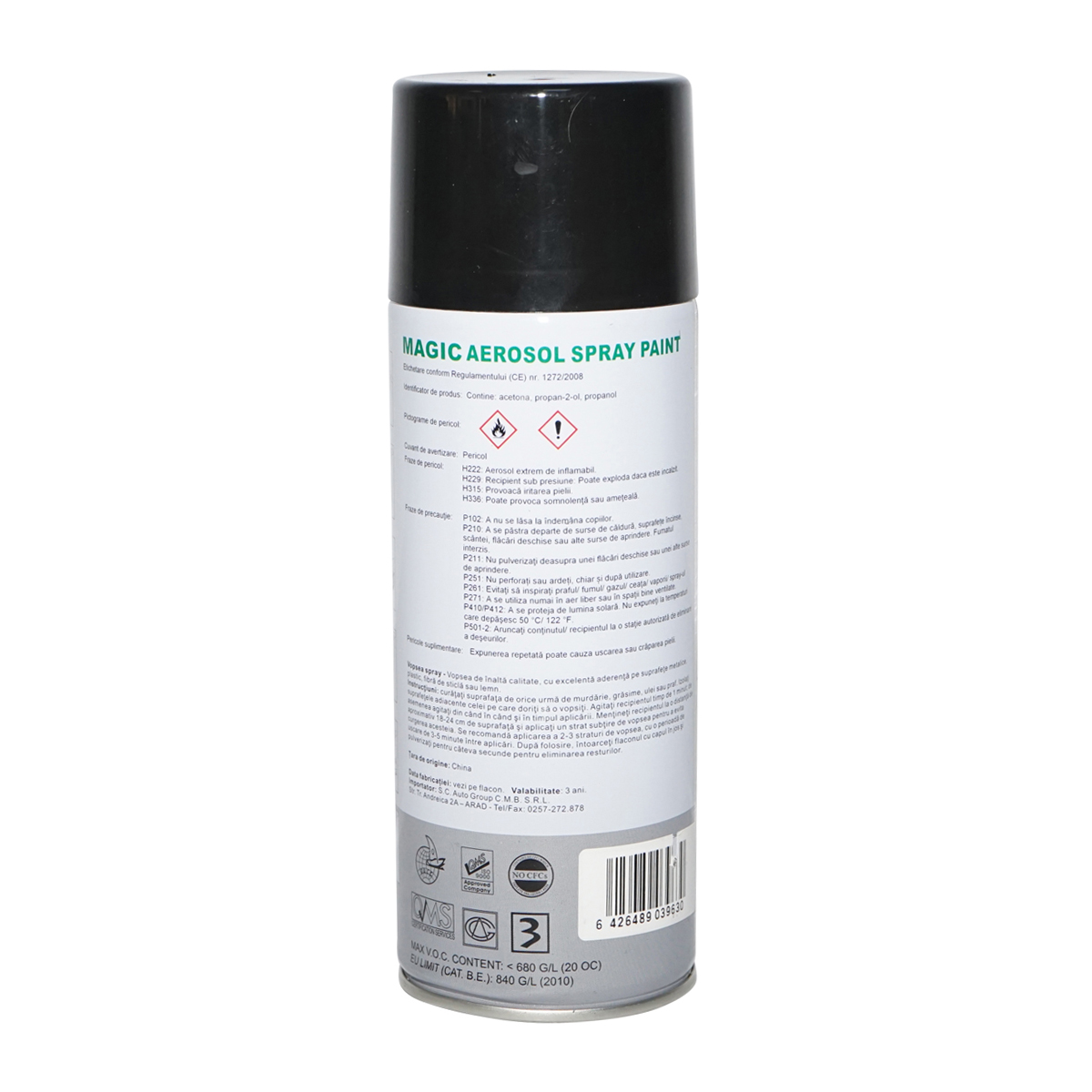 Spray vopsea Magic negru metalizat 676 400 ml – imagine 2