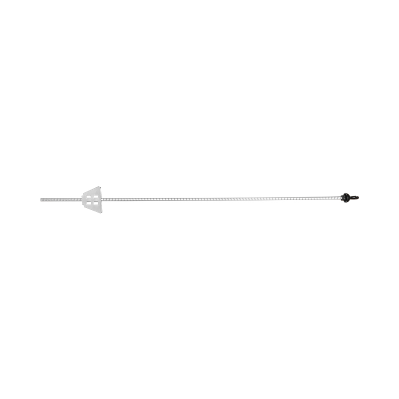 Stalp metalic 1080mm cu izolator 59x33mm pentru gard electric Breckner Germany – imagine 2