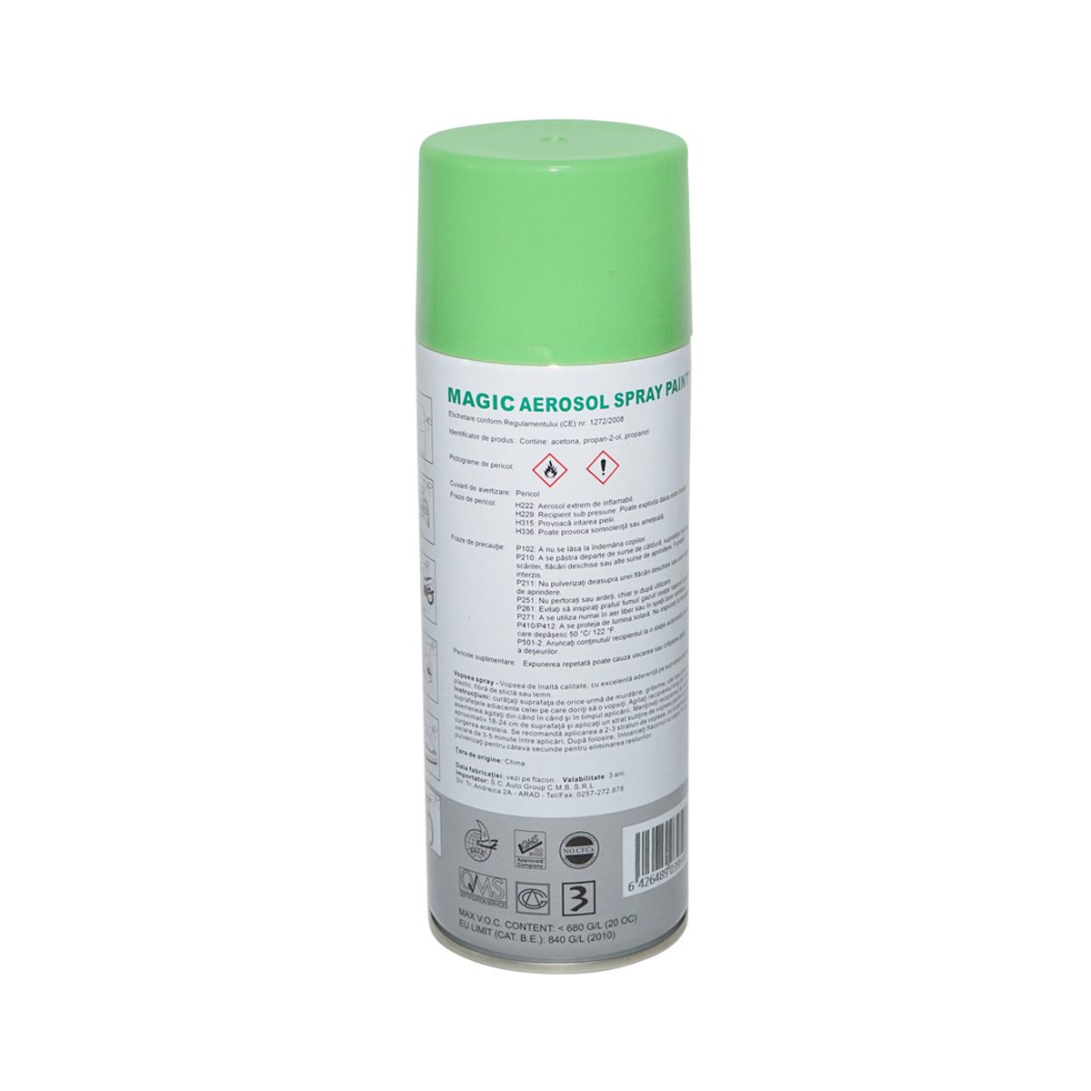 Spray vopsea Magic verde 6018 450 ml – imagine 2