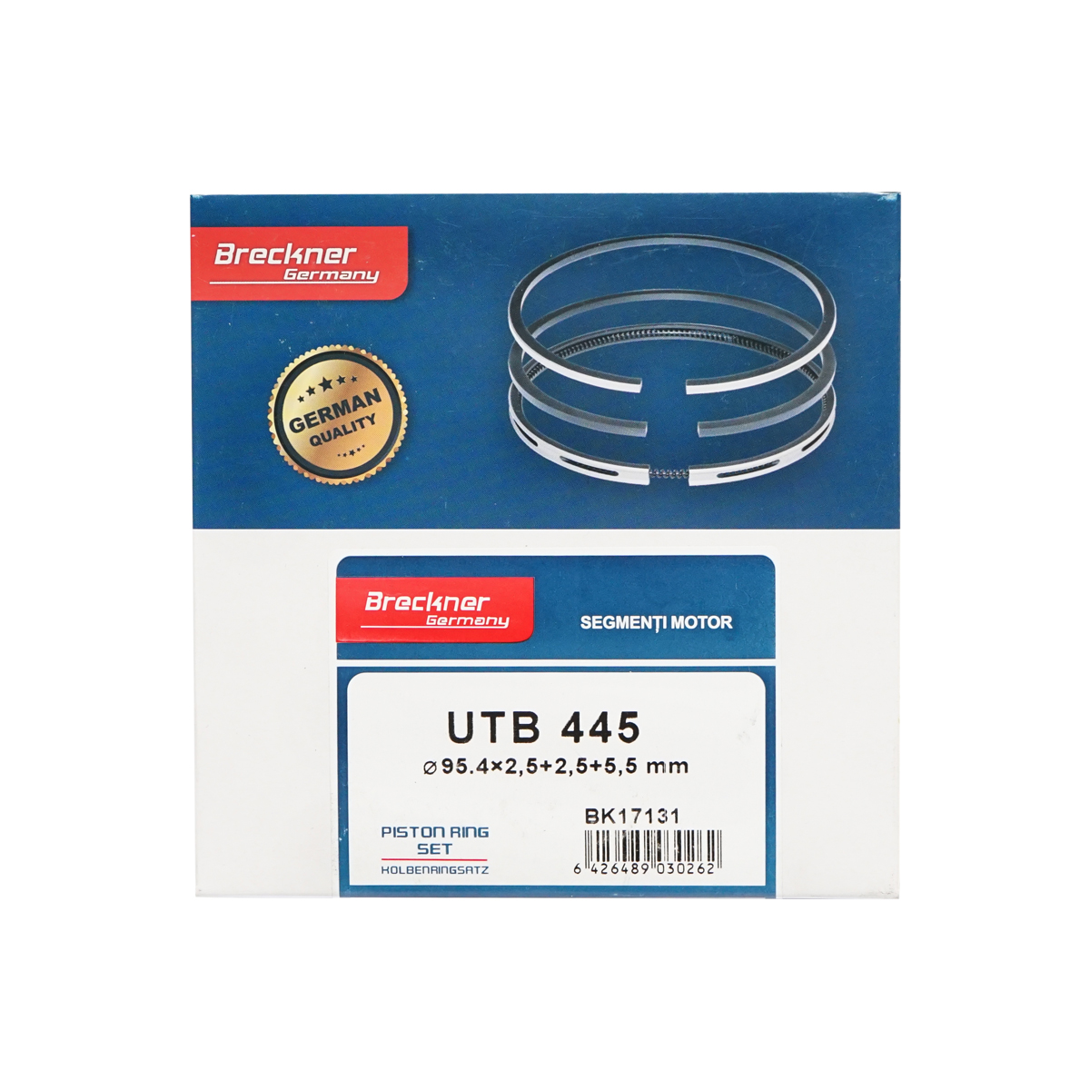 Segmenti motor FIAT, U-445 R1 fi 95,4 2x5+2x5+5x5mm pentru 1 piston, Breckner Germany