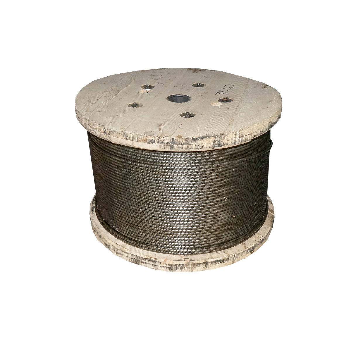 Cablu troliu otel 6x25, Ø 13mm cu inima metalica 1000m/rola batut 0,95kg/1m