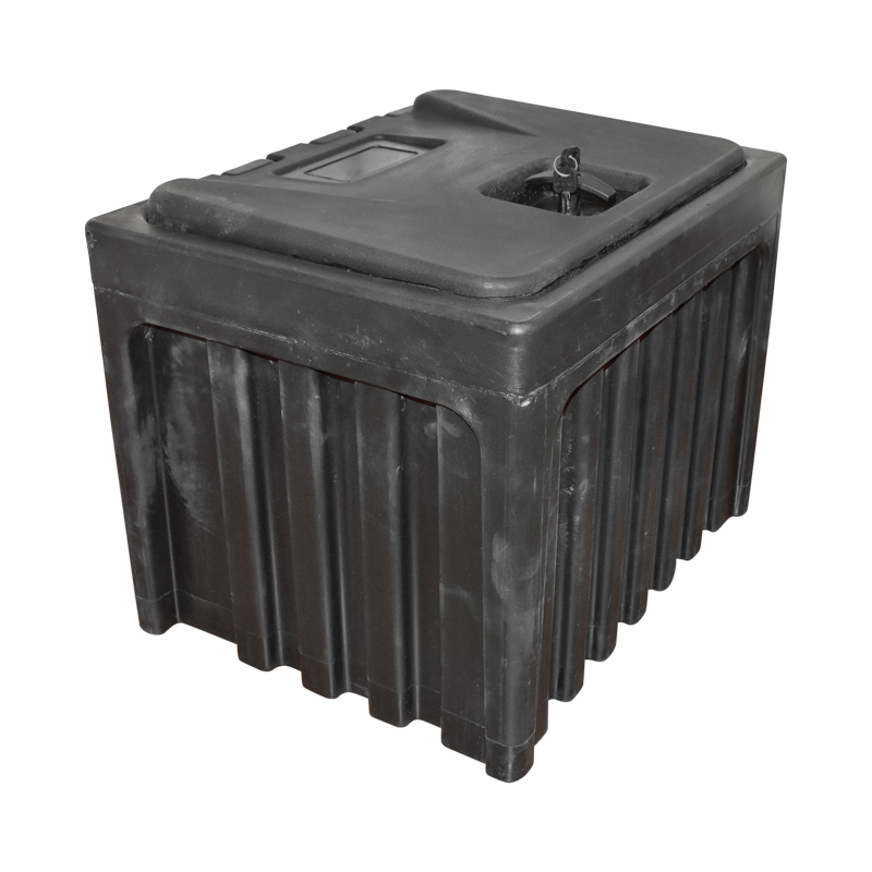 Lada pentru scule fara suport, din plastic negru 380x400x500 mm