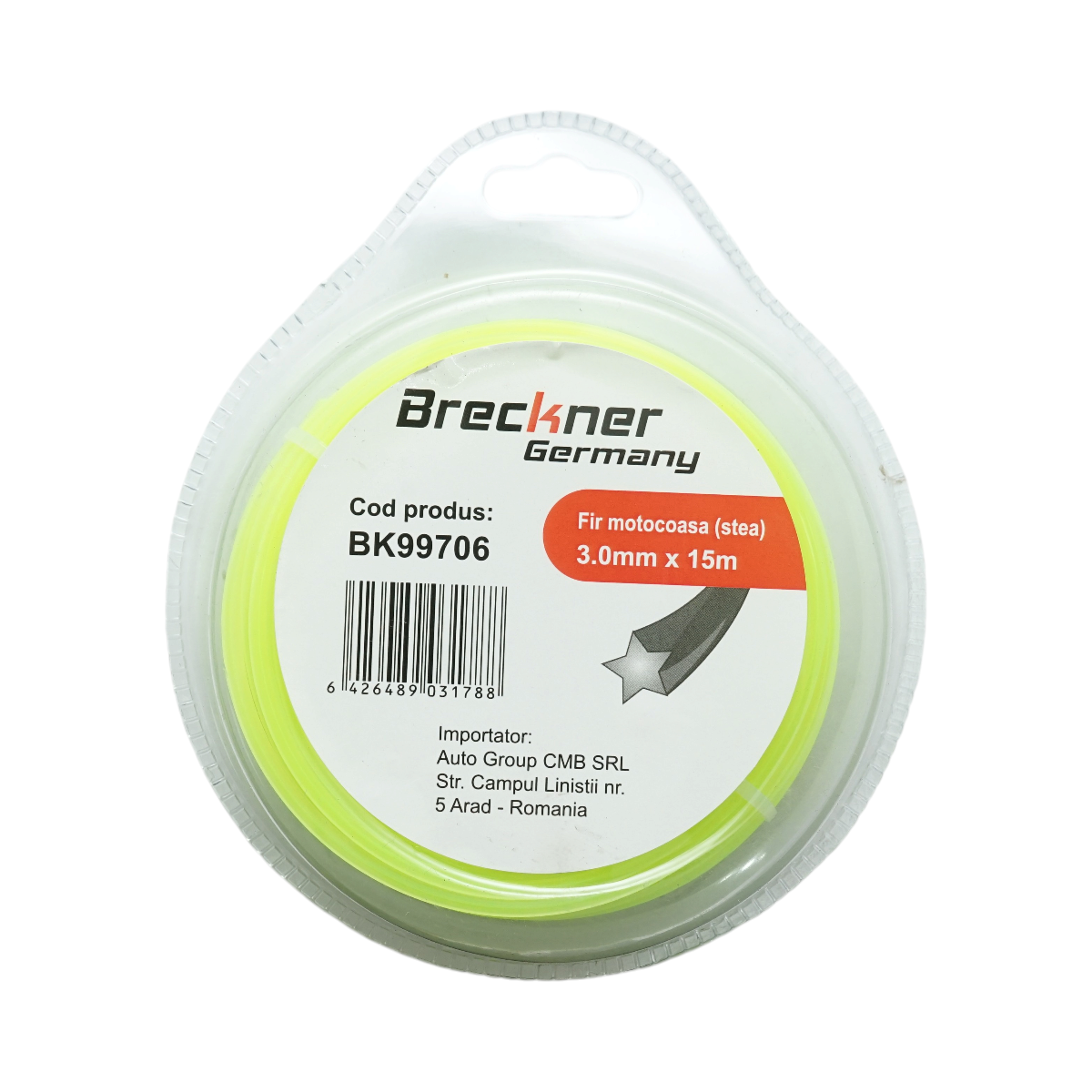 Fir stea motocoasa 3mm x 15m Breckner Germany – imagine 2