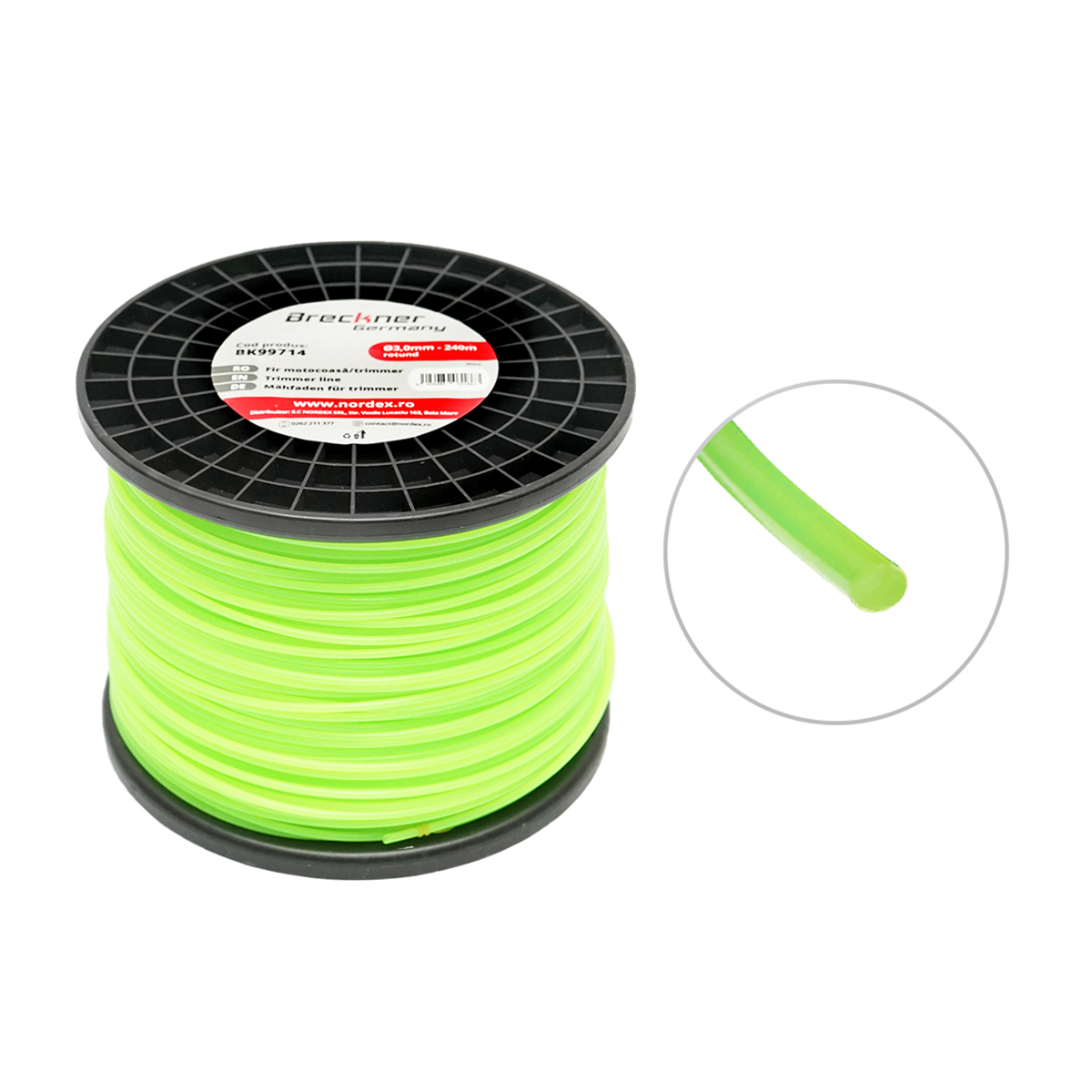 Fir rotund motocoasa 3mm x 240m Breckner Germany