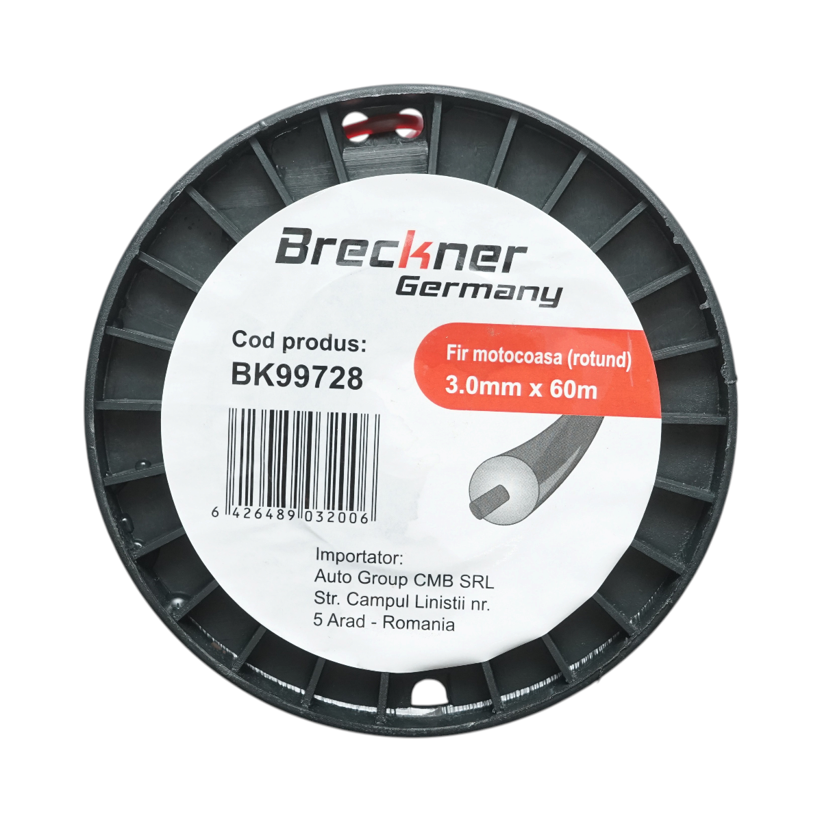 Fir rotund motocoasa 3mm x 60m cu intaritura Breckner Germany – imagine 3