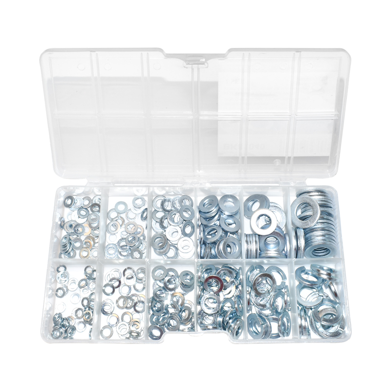Trusa saibe M4, M5, M6,  M8, M10, M12 DIN125/DIN127 350 piese Breckner Germany – imagine 2
