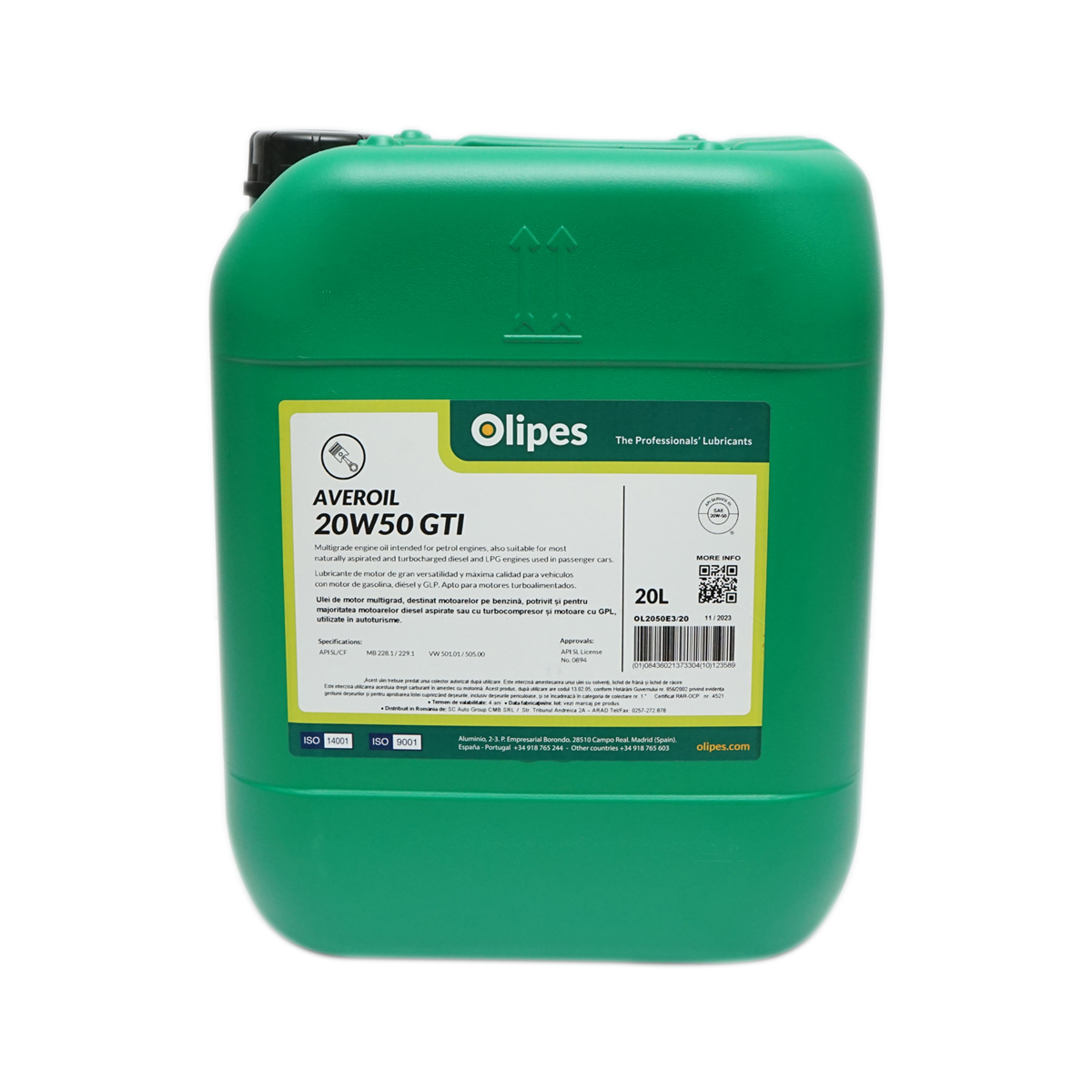 Ulei motor Olipes Averoil GTI 20W50 20L