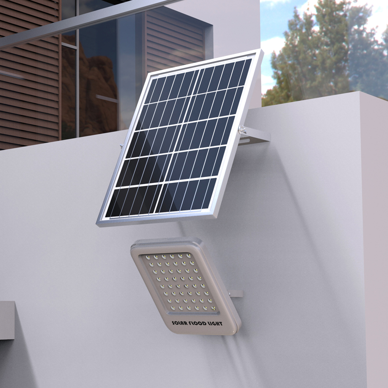 Proiector LED 150W cu panou solar monocristalin 25W, telecomanda si acumulator inclus Breckner Germany – imagine 2
