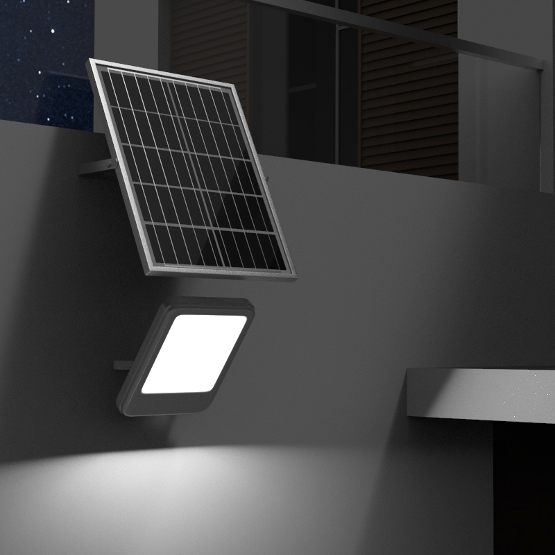 Proiector LED 150W cu panou solar monocristalin 25W, telecomanda si acumulator inclus Breckner Germany – imagine 3