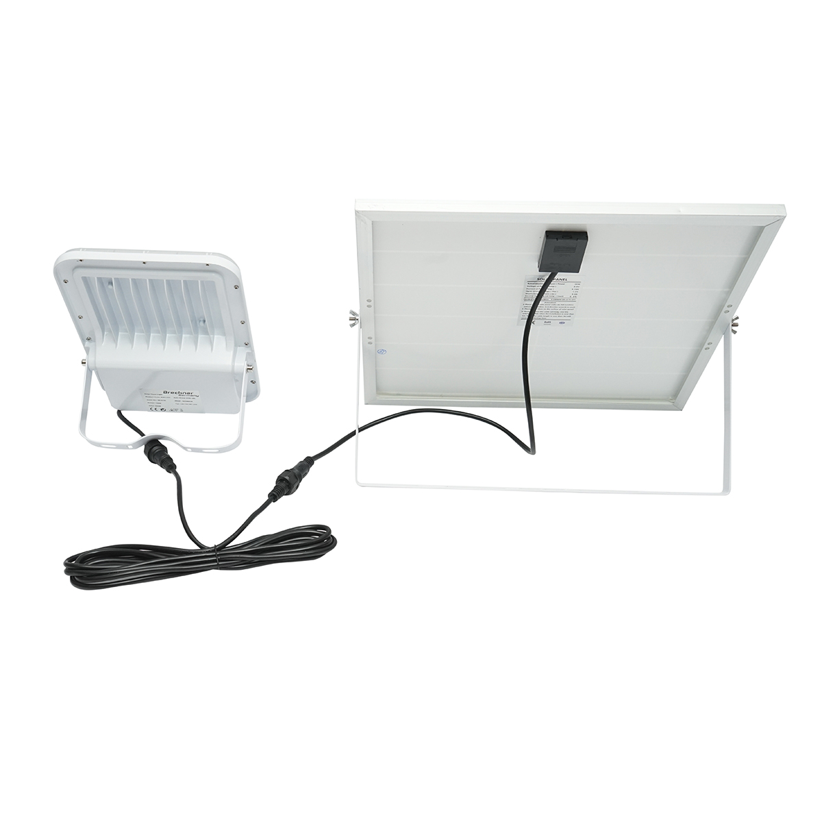 Proiector LED 150W cu panou solar monocristalin 25W, telecomanda si acumulator inclus Breckner Germany – imagine 7
