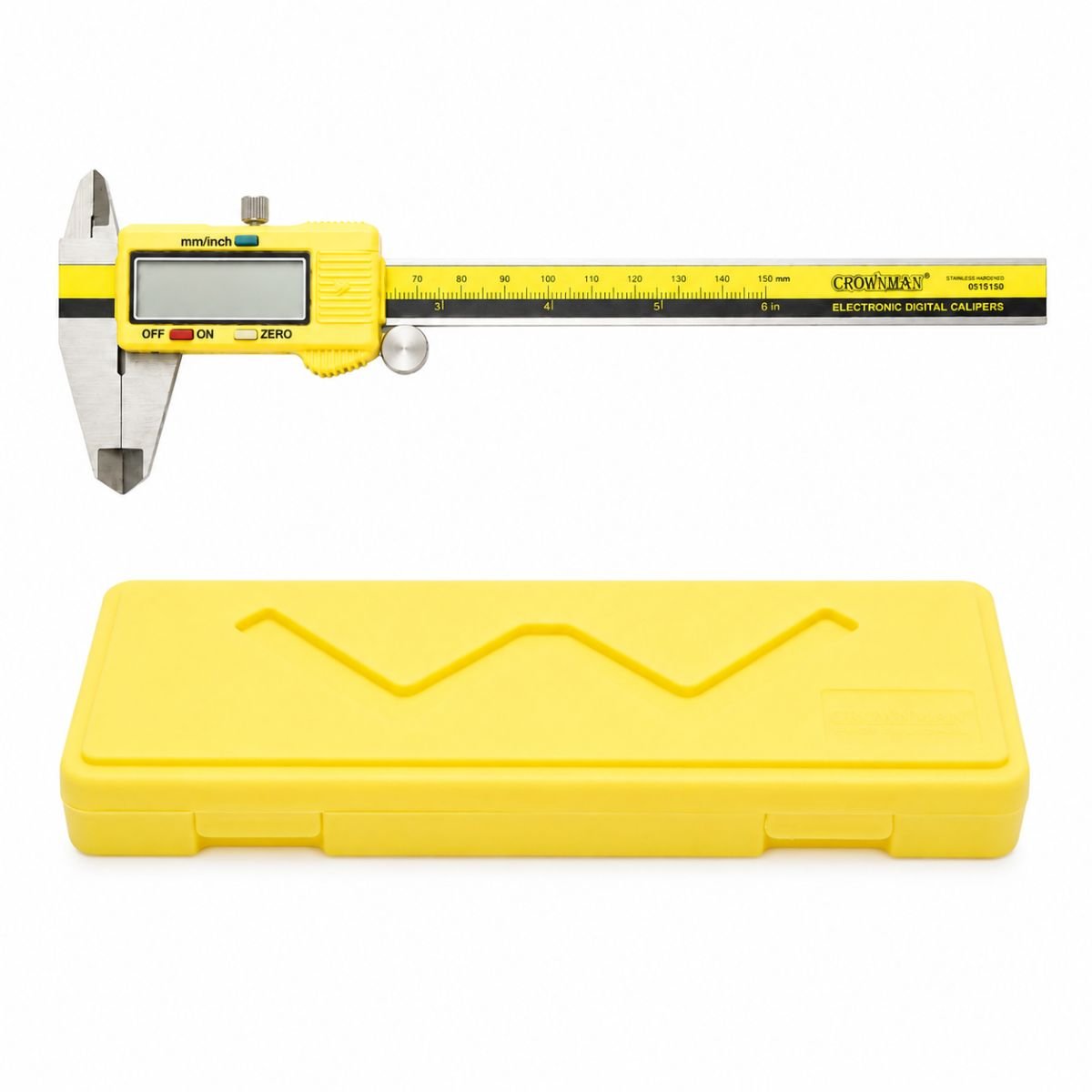 Subler digital profesional 0-150mm, scala mm/inch, masurare interioara, exterioara, adancime Crownman