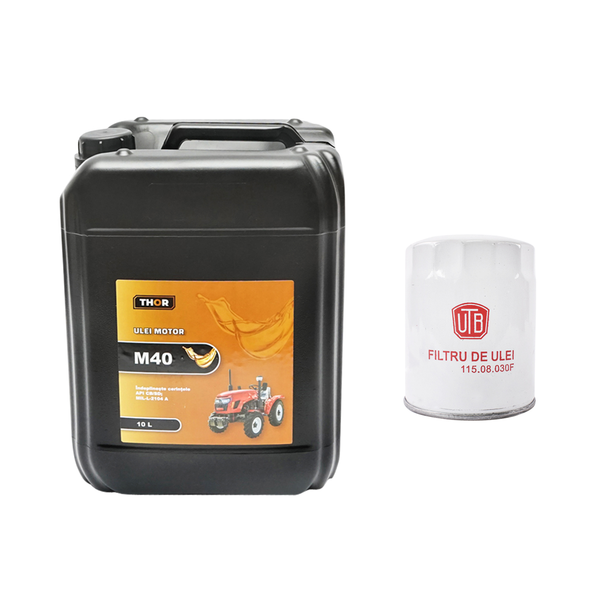 Pachet schimb filtru ulei si ulei motor M40 10L pentru tractor UTB U-445