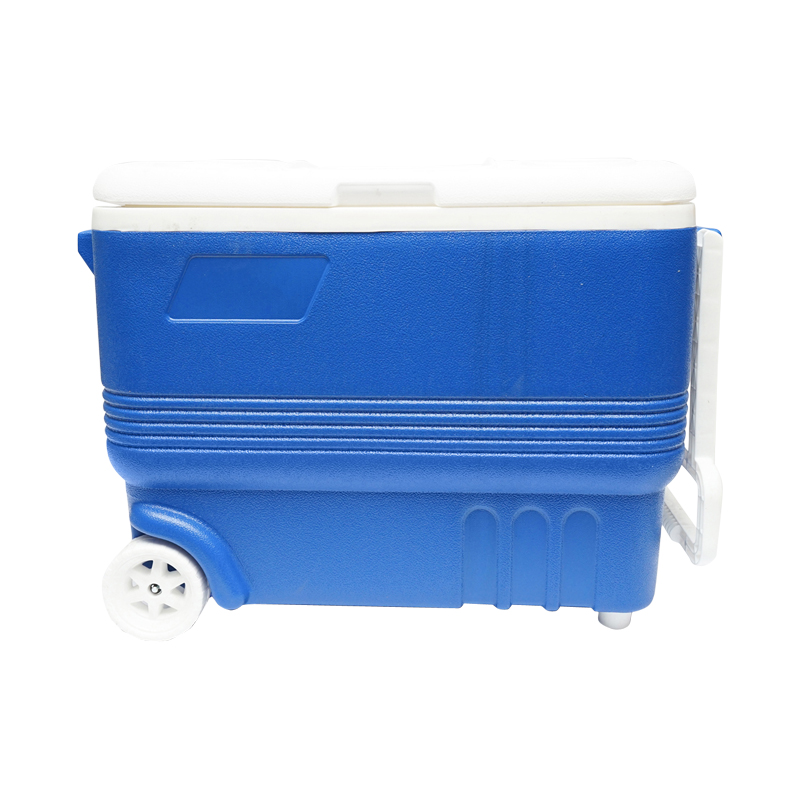 Lada frigorifica pentru picnic 45L albastra cu roti 610x330x440mm Breckner Germany – imagine 4